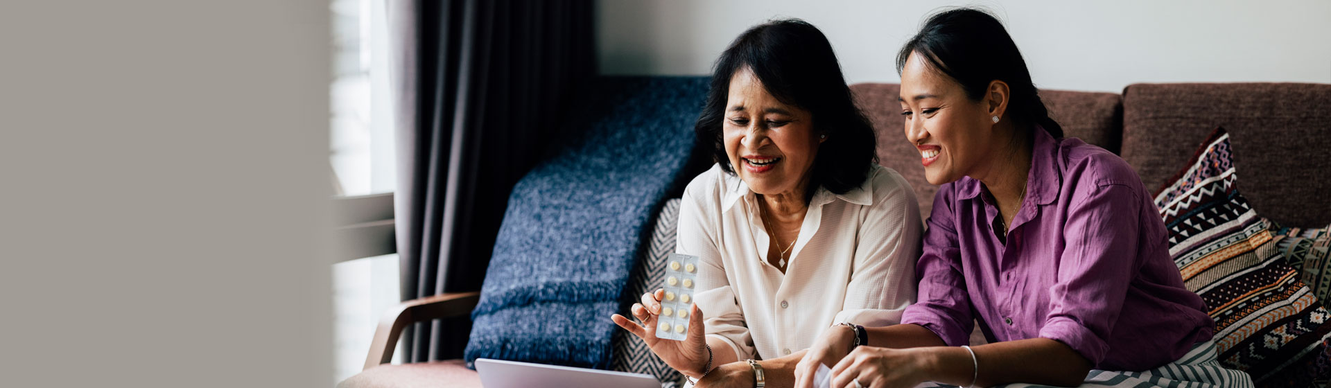 Mother and Adult Daughter at Telehealth Appointment