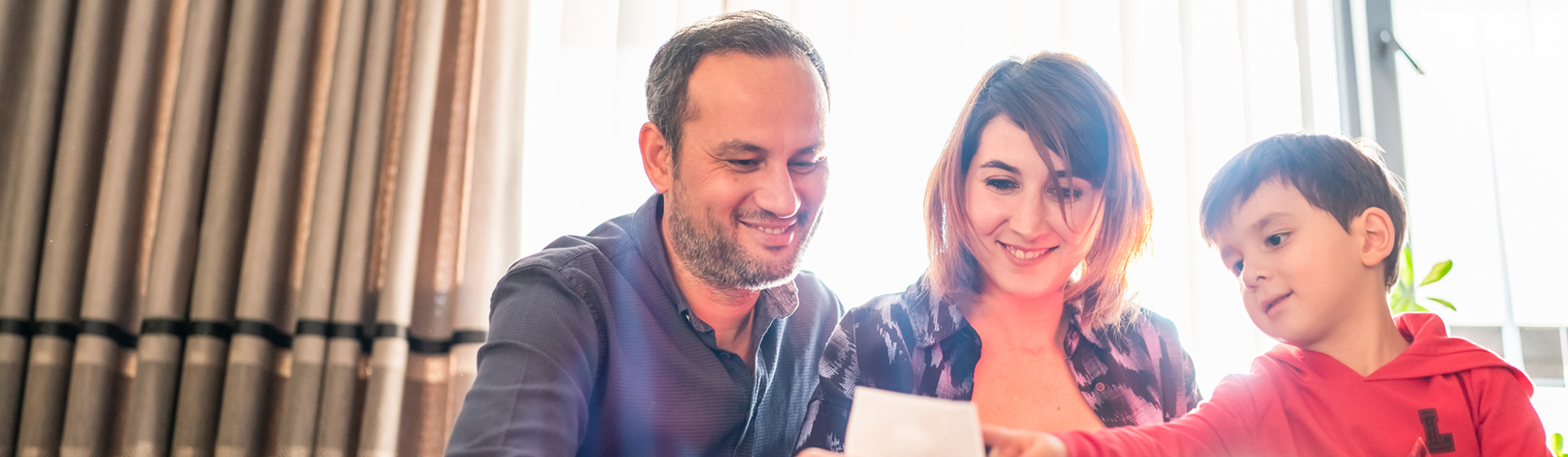 Family reviews medical report together