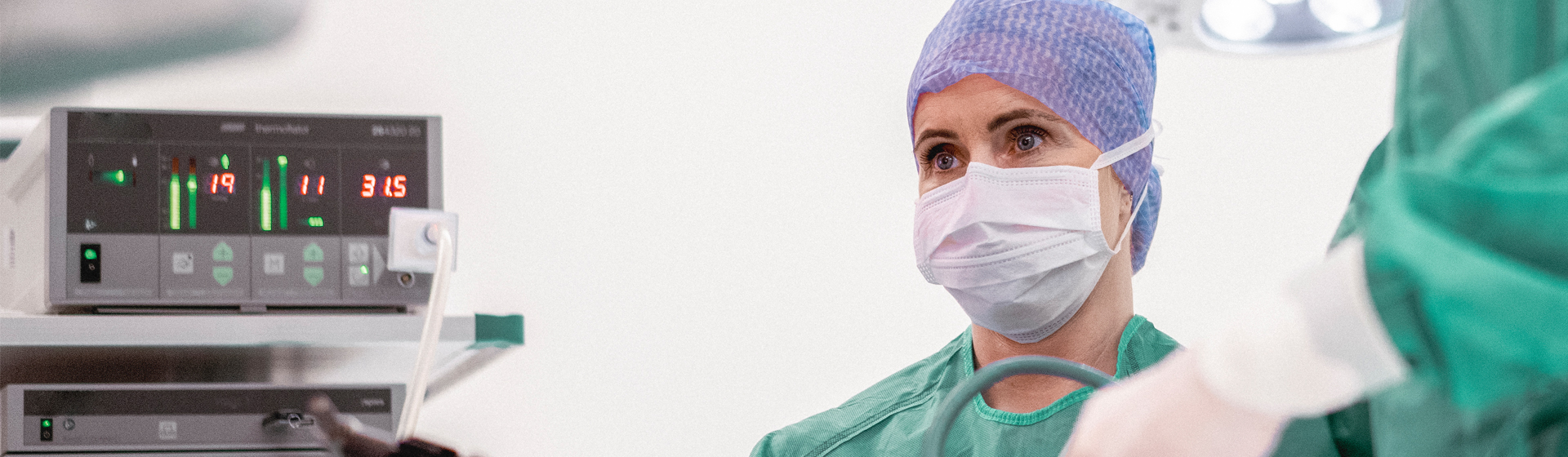 Medical staff preforming surgery